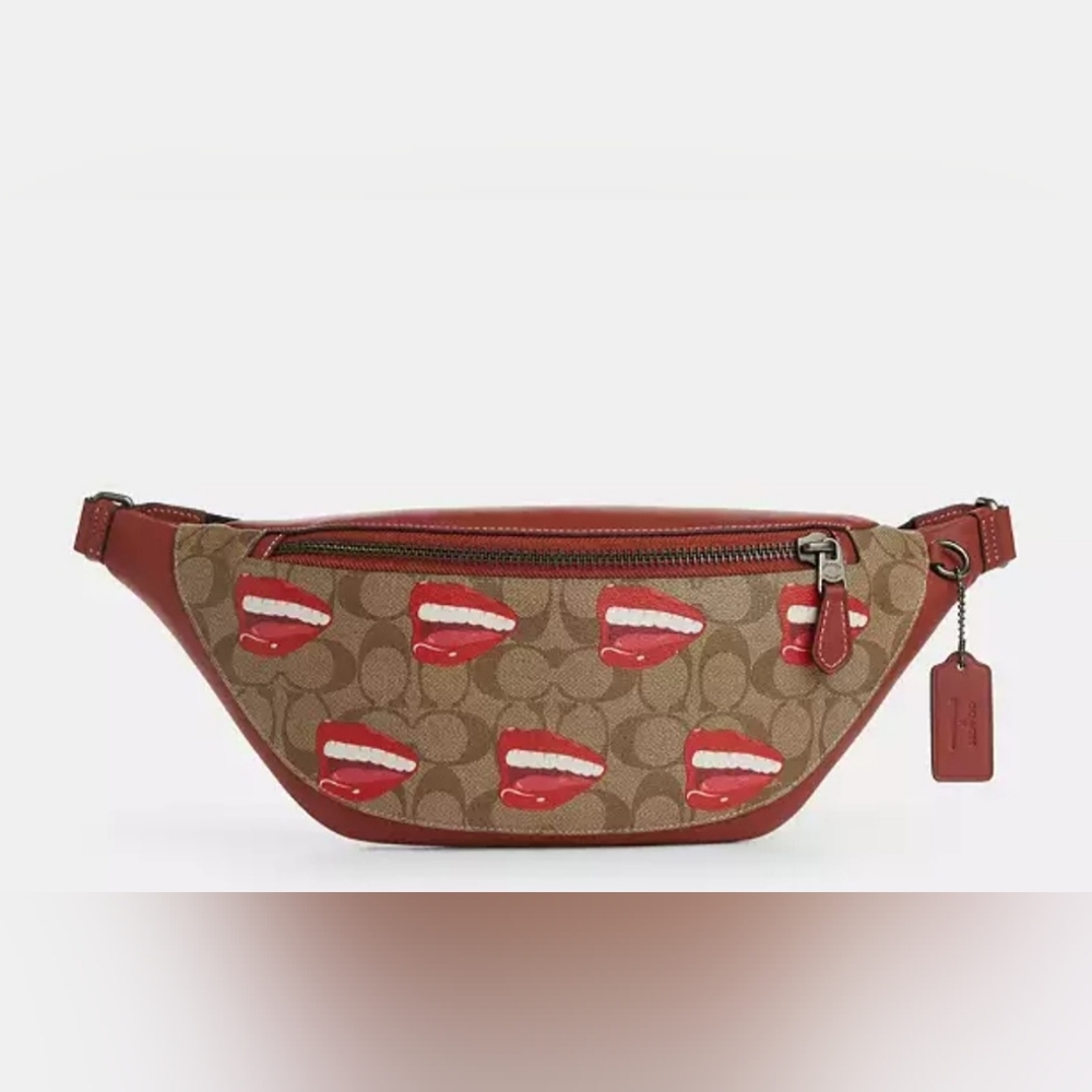 Coach X Tom Wesselmann Warren Belt Bag in Signature Canvas *CQ085*